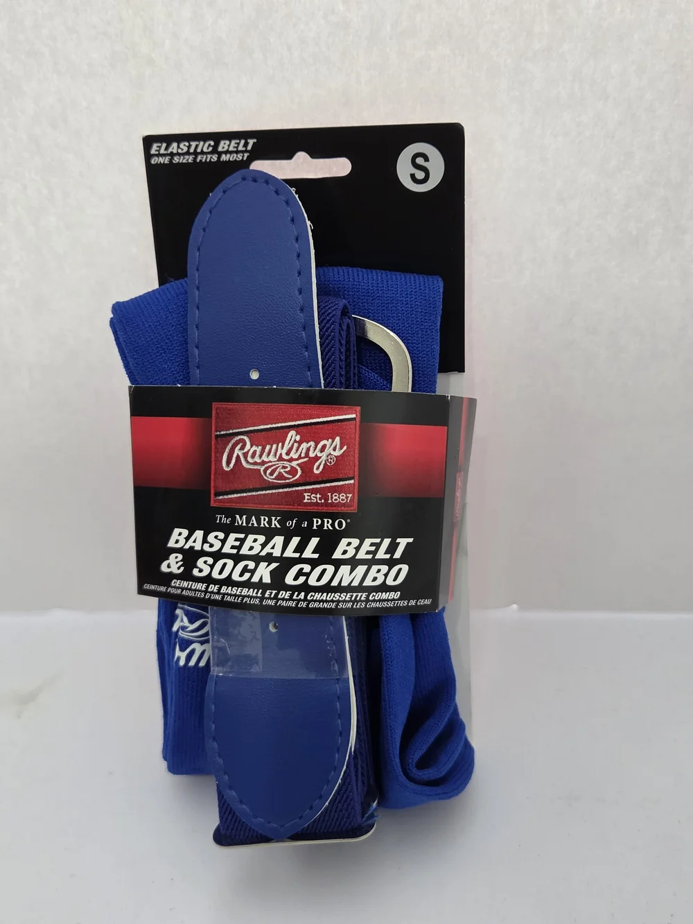Rawlings Blue Baseball Belt & Sock Set
